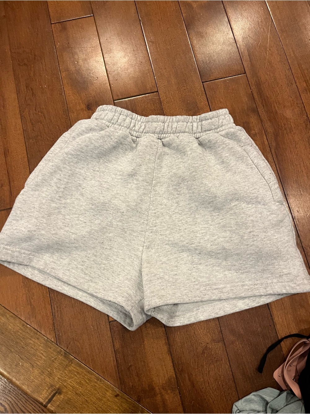 PrettyLittleThing Light Gray Athletic Drawstring Shorts